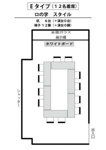 E　ロの字（１２名着席）スタイル